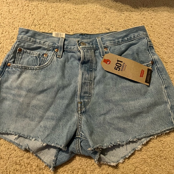 Levi High Rise 501 Shorts - Picture 2 of 4